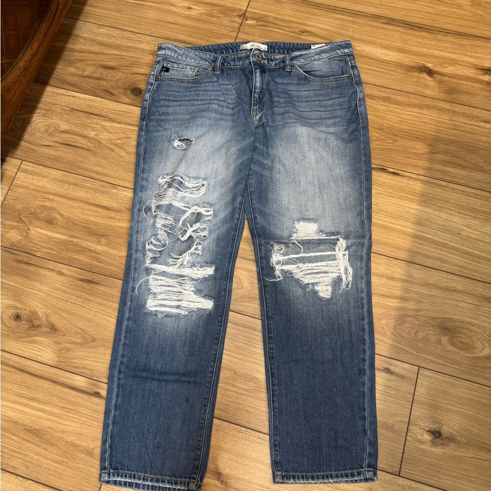 KanCan Men's Relaxed Distressed Denim Jeans